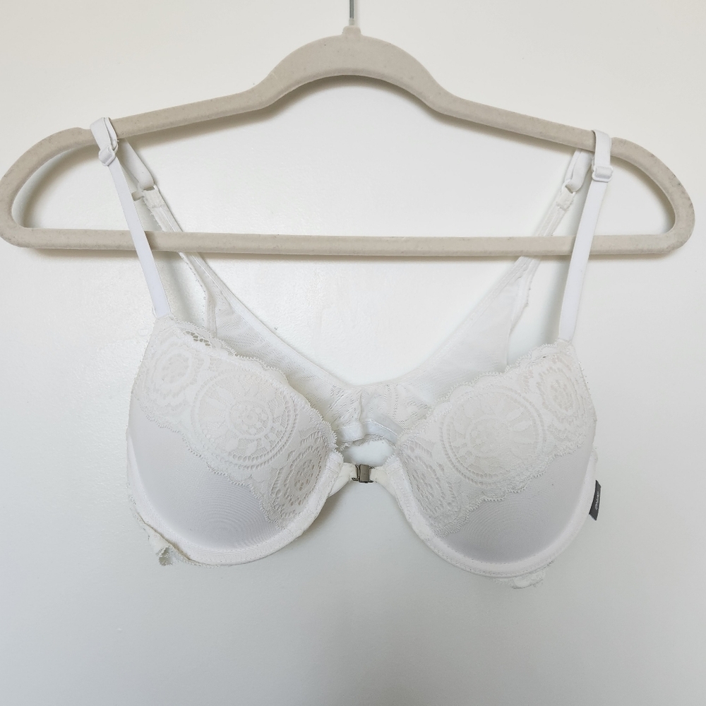 Aerie Everyday Coverage Demi Bra in White 34C